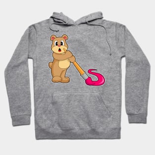 Bear Painting Paint brush Hoodie